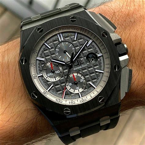 ap royal oak full black|royal oak chronograph black dial.